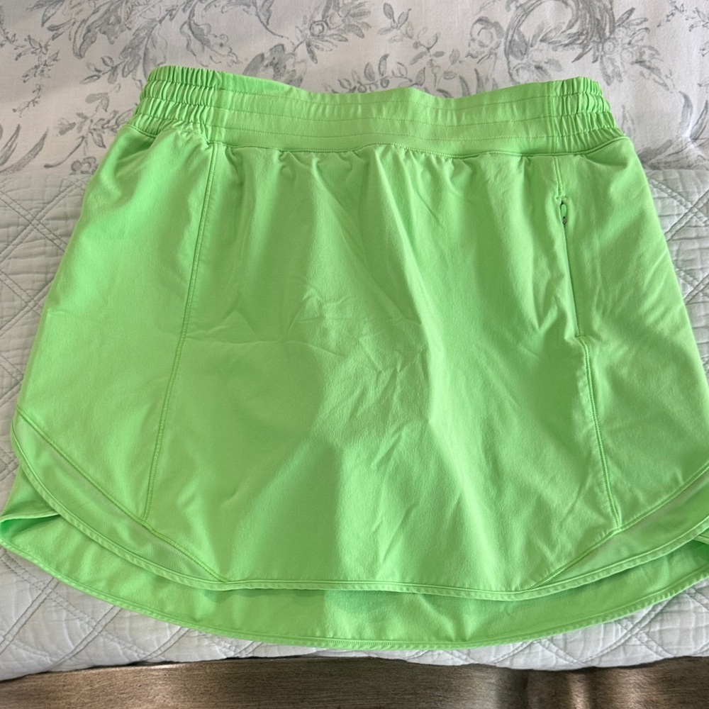 Lululemon Athletica Neon Green Skirt